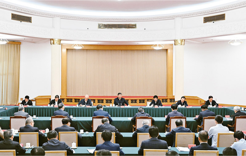 　2024年5月23日下午，中共中央總書(shū)記、國(guó)家主席、中央軍委主席習(xí)近平在山東省濟(jì)南市主持召開(kāi)企業(yè)和專(zhuān)家座談會(huì)并發(fā)表重要講話(huà)。 新華社記者 謝環(huán)馳/攝